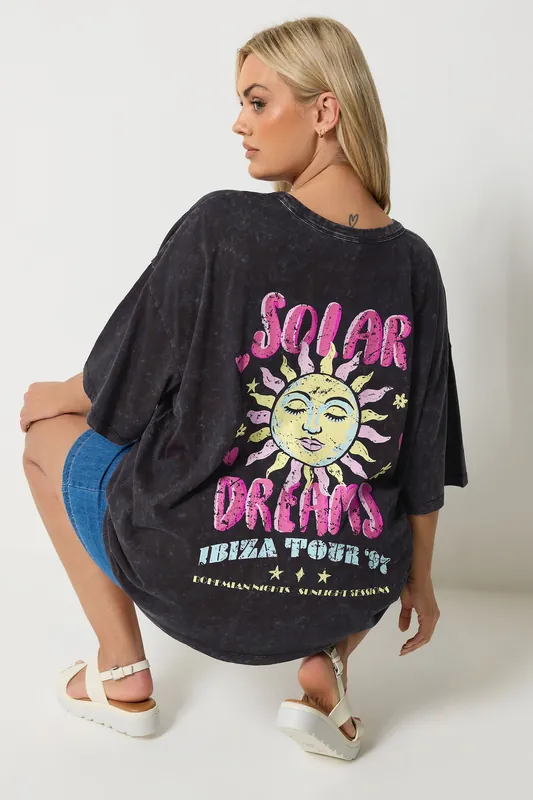 Acid Wash Graphic T-Shirt