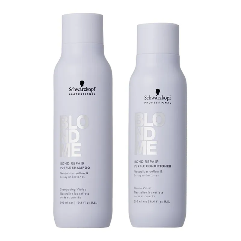 Blondme Bond Repair Purple Shampoo Conditioner Duo - Schwarzkopf