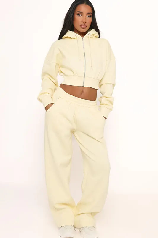 Wide Leg Mid Rise Joggers - EGO