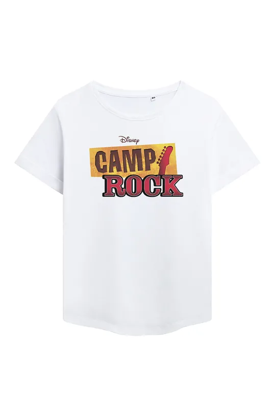 Camp Rock Classic Logo Fashion T Shirt, White - Disney