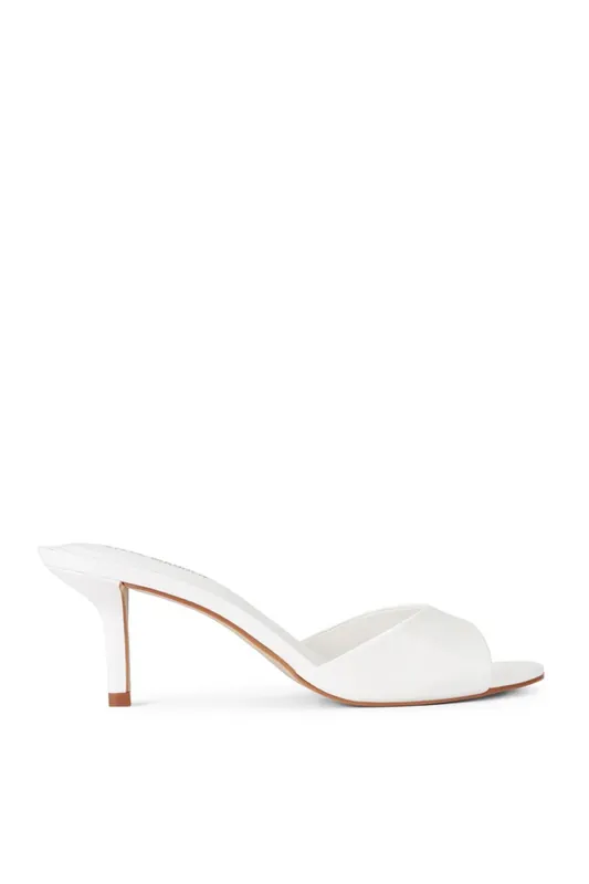 Kendrix White' Leather Heels - STEVE MADDEN