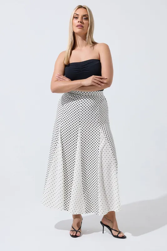 Polka Dot Maxi Skirt - Yours