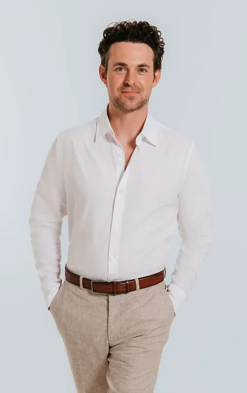 White Linen Shirt - Dobell