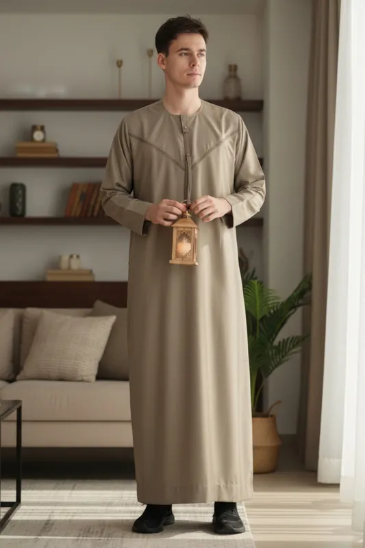 Eid Moroccan Thobe Robe Djellaba Ramadan Eid Jubba LFS-HM10
