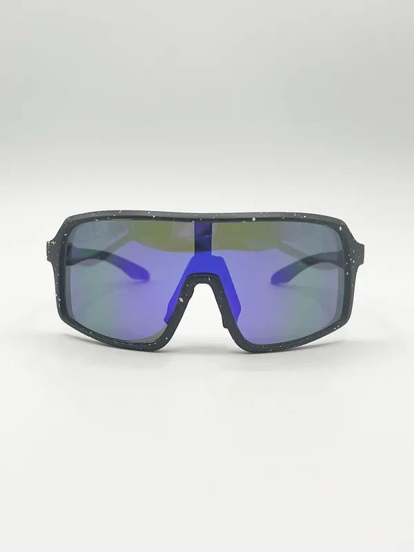 Polarised Sunglasses in Black Speckle - SVNX