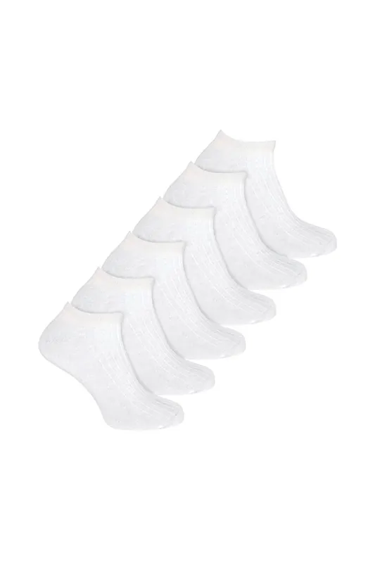 6 Pack 100% Cotton Soft Breathable Ankle Trainer Socks - Sock Snob