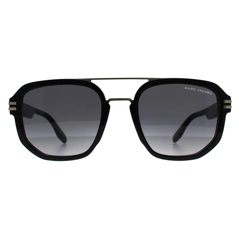 Aviator Black Gold Dark Grey Gradient MARC 588/S - Marc Jacobs