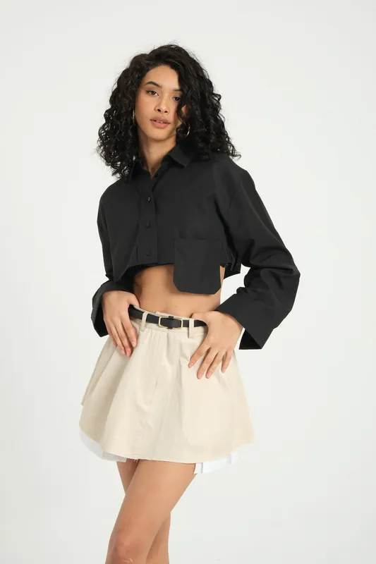Pocket Cropped Shirt - Hiccup