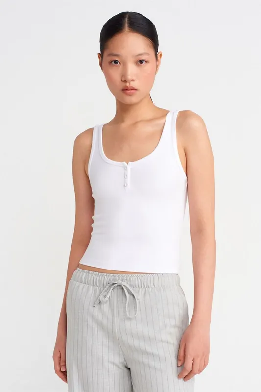 Slim Fit Crop Cami Blouse - Dilvin
