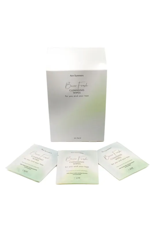 Buzz Fresh Biodegradable Sex Toy Cleaning Wipes - Pack of 30