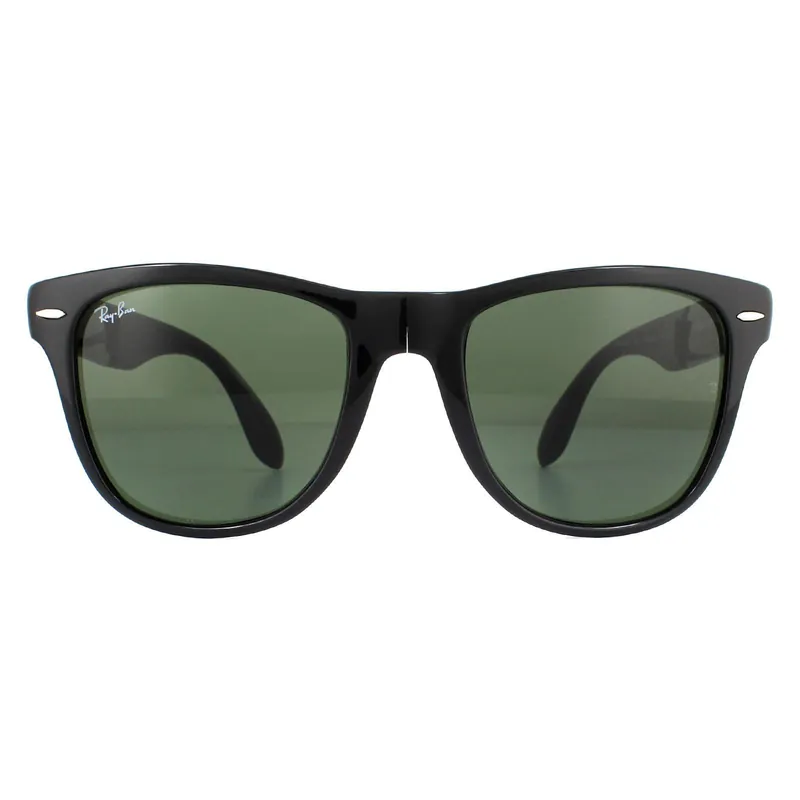 Rectangle Black Green Sunglasses - Ray-Ban