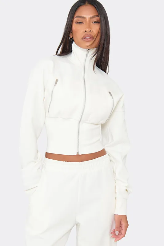 Long Sleeve Zip High Neck Jacket - EGO