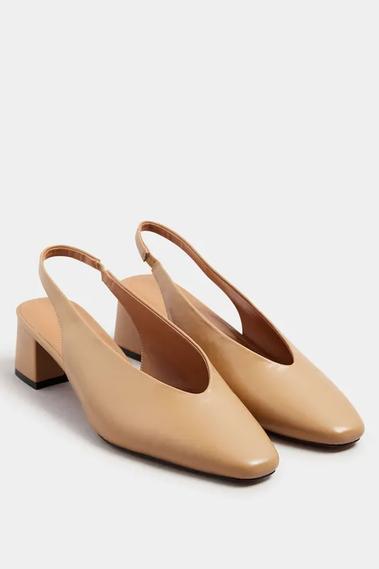 Slingback Block Heels - Long Tall Sally