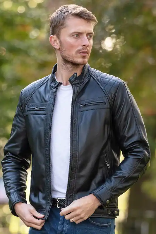 Real Leather Biker Jacket - Ashwood Leather