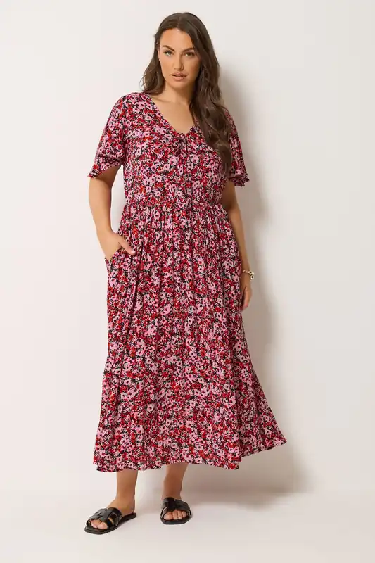 Ditsy Floral Maxi Dress - Yours