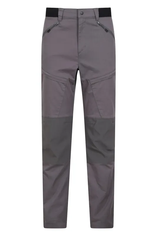 Jungle' Water Resistant Elastic Waist Short Length Trekking Trousers - Mountain Warehouse