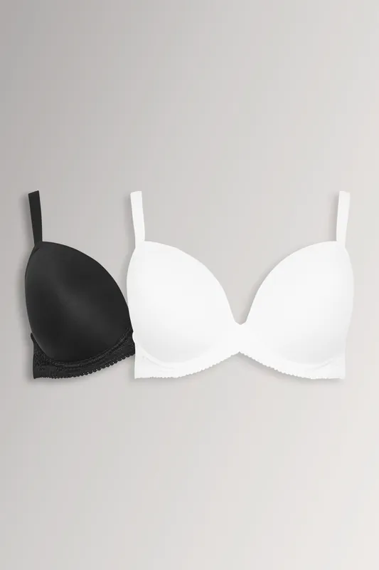 2 Pack Moulded T-Shirt Bras