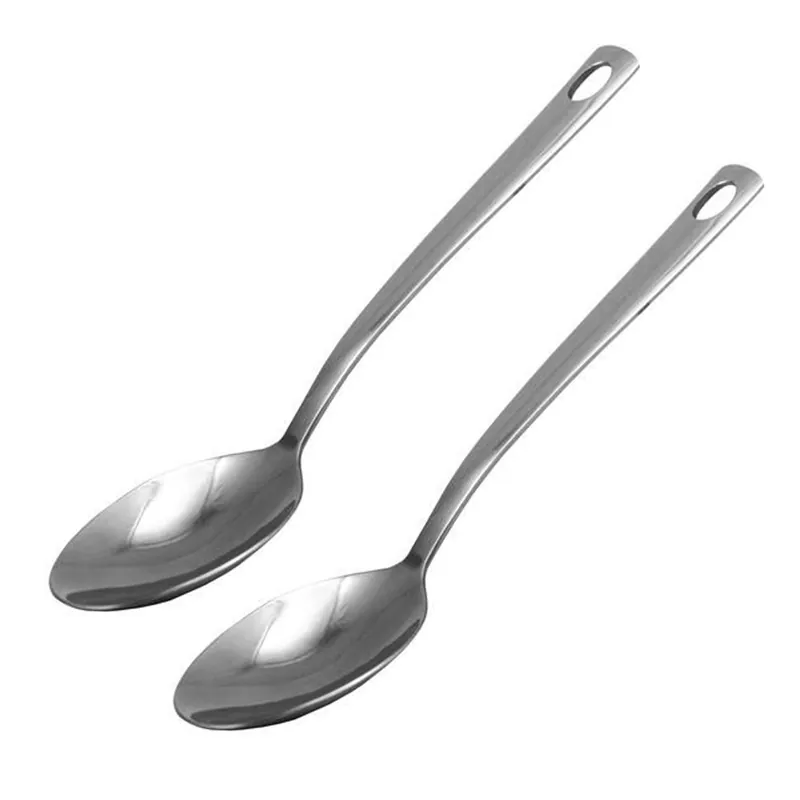 Large Stainless Steel Serving Spoons - Set of 2