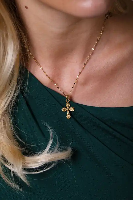 Cross Pendant Necklace with Gift Box - SVNX