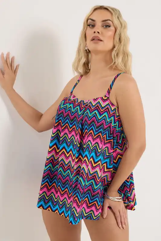 Chevron Print Tankini Top - Yours