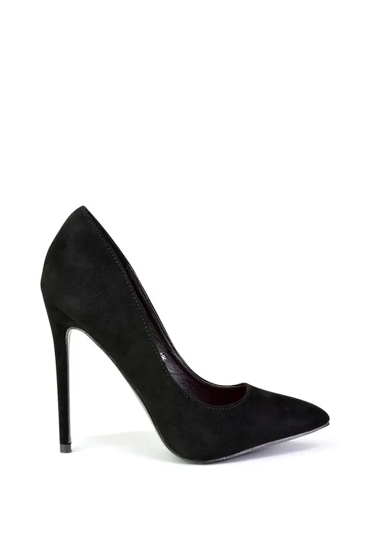 Lu Lu' Pointed Toe Slip On High Stiletto Heels - XY London