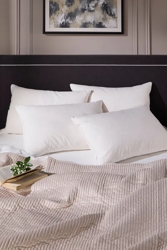 4 Pack Hotel Goose Feather & Down Back Sleeper Pillow - Snuggledown
