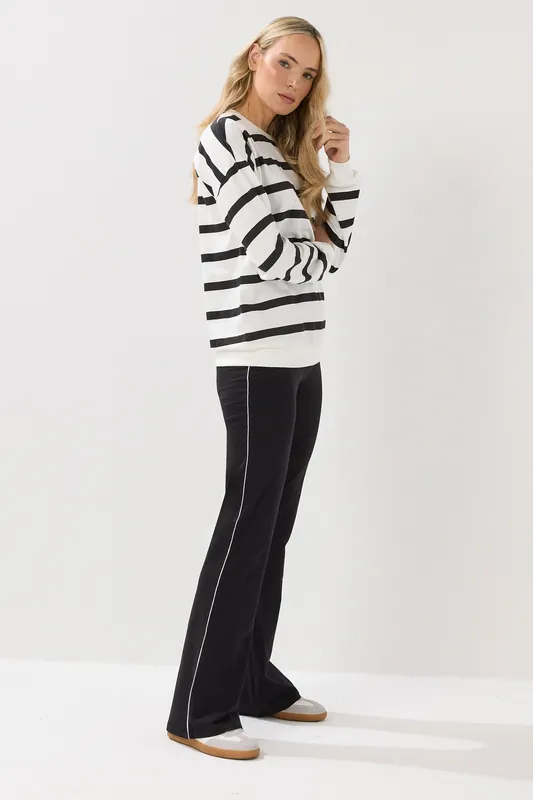 Tall Striped Flare Leggings - Long Tall Sally