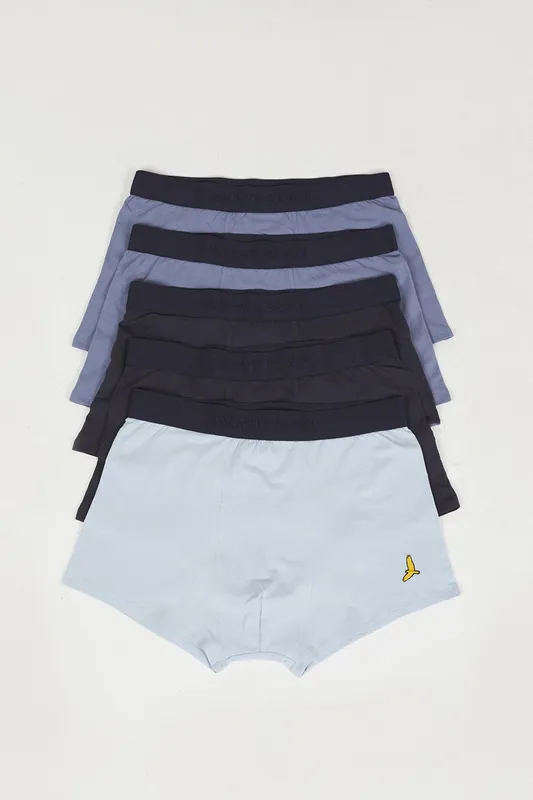 Pack of 5 Boxers with Embroidery Detail - Brave Soul