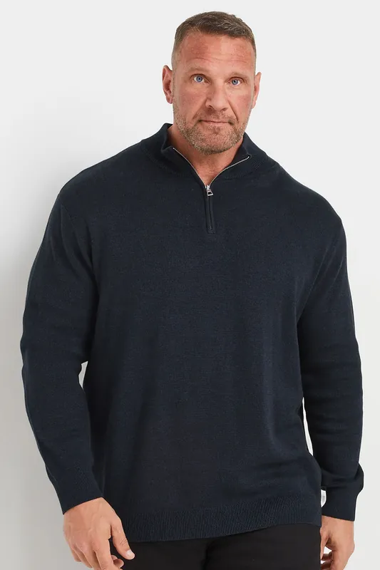 Quarter Zip Knit Jumper - BadRhino