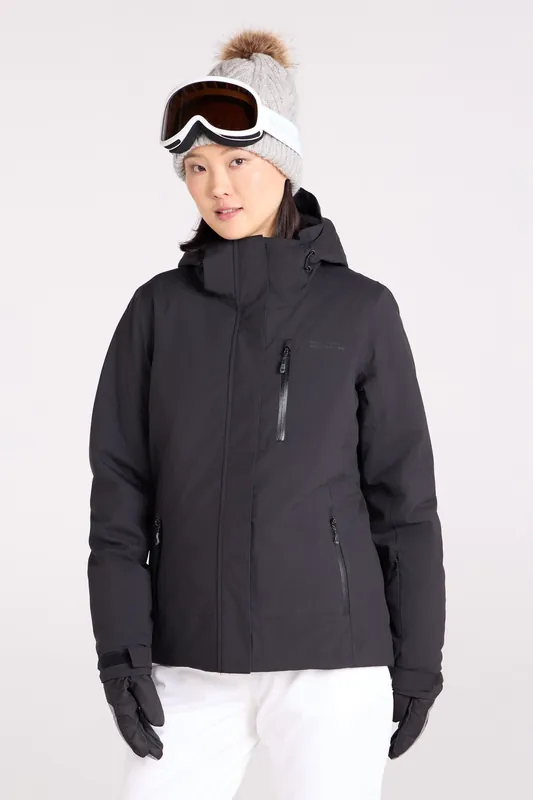 Astro' Waterproof Insulated Hooded Outdoor Full Zip Winter Ski Jacket - Mountain Warehouse