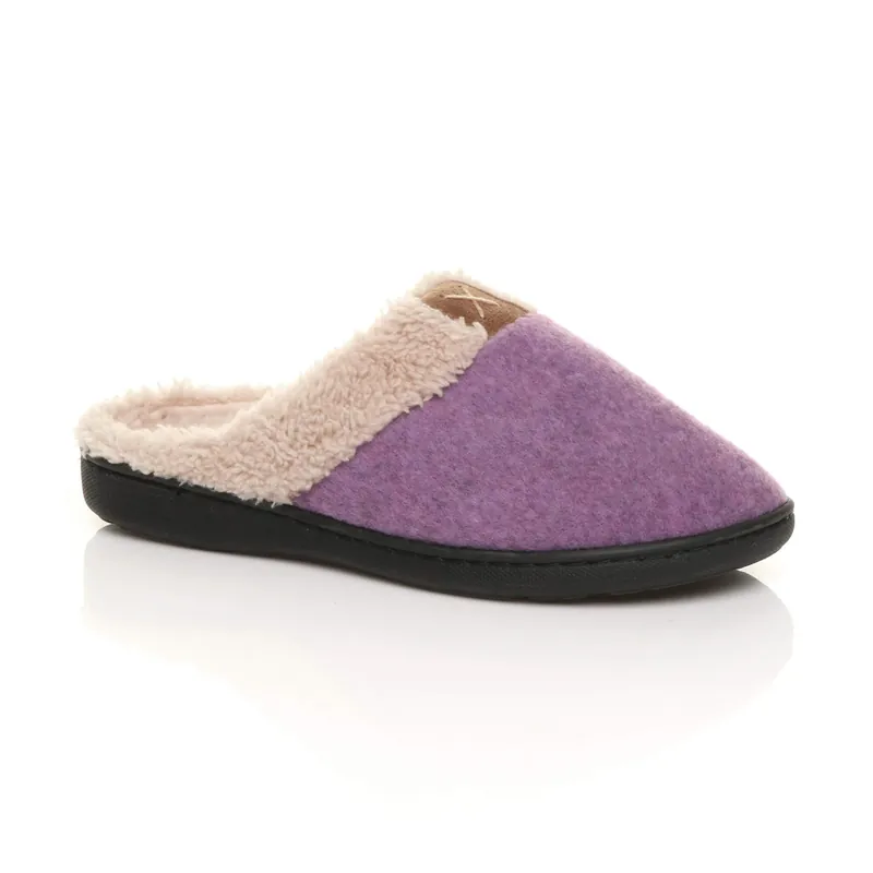 Faux Fur Lined Slippers - AJVANI