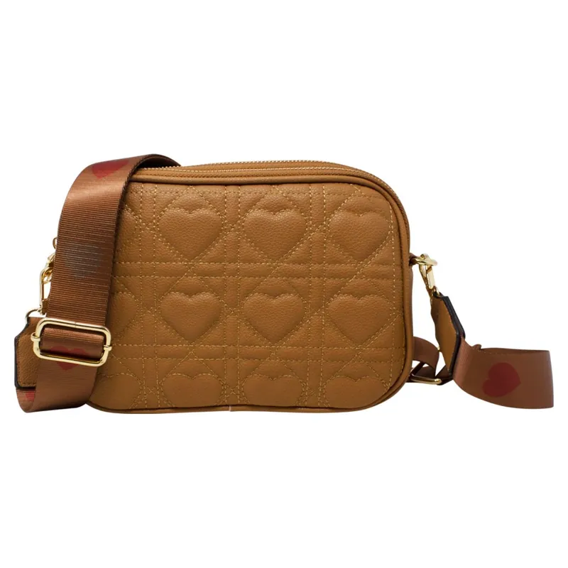 Heart Quilted Crossbody Camera Bag - SVNX