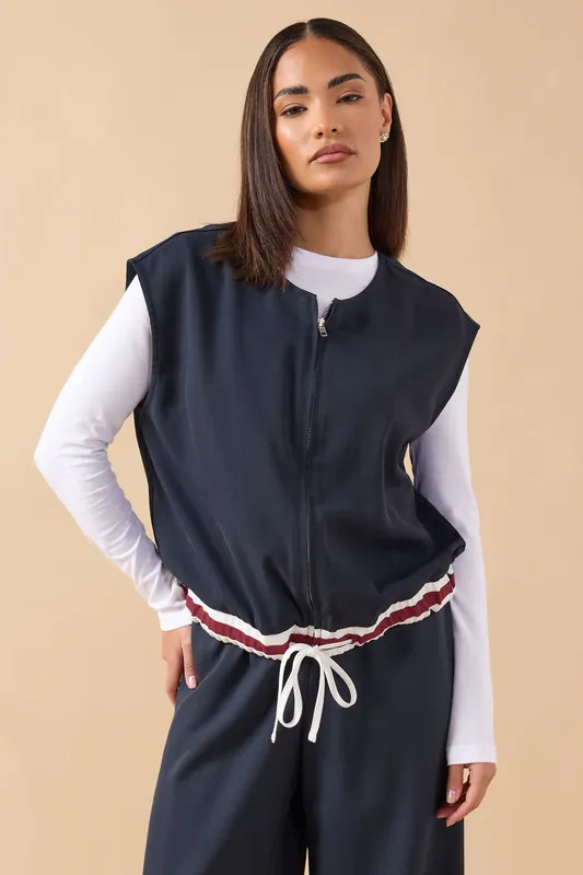 Petite Sleeveless Jacket Top - PixieGirl
