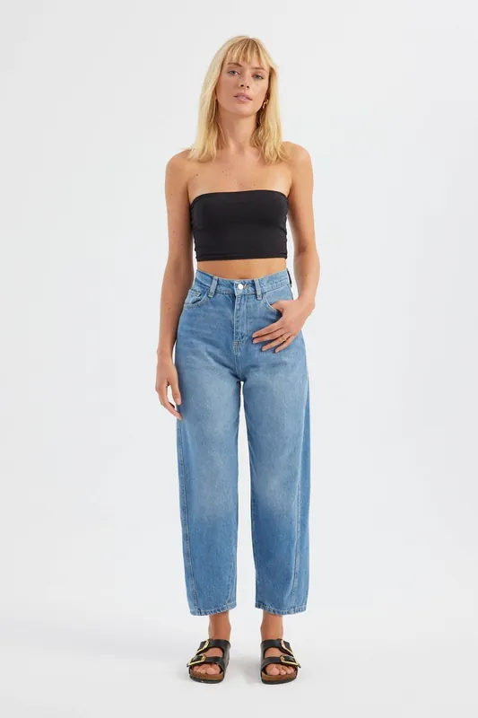 High Waist Boyfriend Jeans - Hiccup