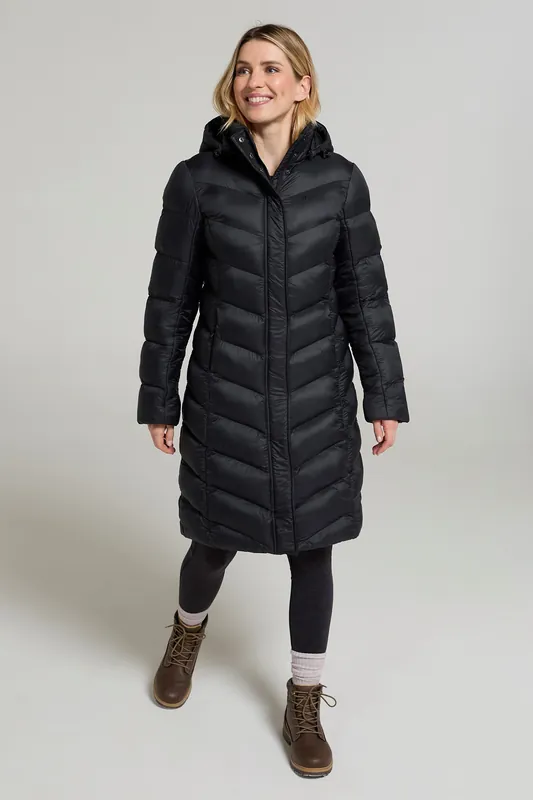 Water Resistant Lightweight Adjustable Hood Padded Jacket - Mountain Warehouse