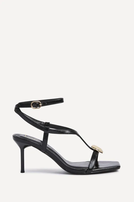 Foolish Black T-Bar Heels