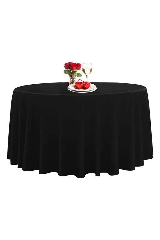 Premium Polyester Round Tablecloth - 90 Inch