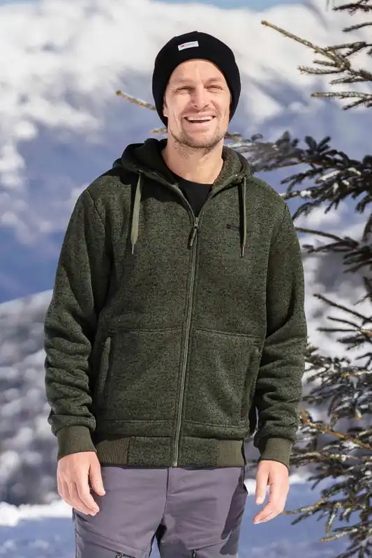 Nevis Fur Lined Hoodie Soft Fleece Warm Sweatshirt - Mountain Warehouse