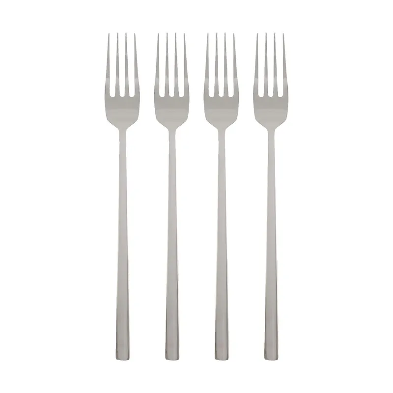 Stainless Steel Dinner Forks - 19.5cm - Pack of 4
