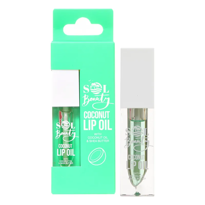 Coconut Lip Oil Extract Shea Butter Nourish Hydrate Soften Lips 3g - SOL Beauty