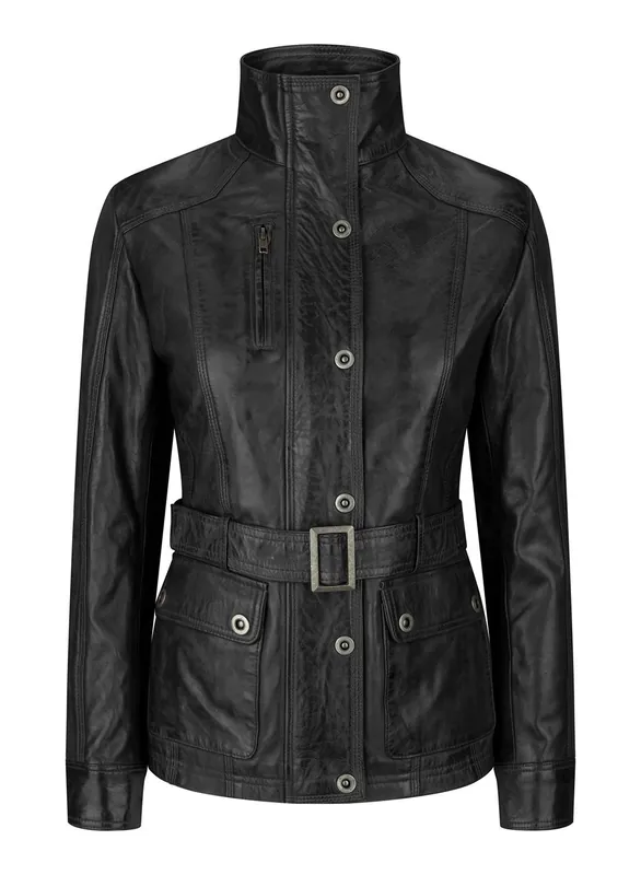 Slim Fit Leather Jacket - TruClothing
