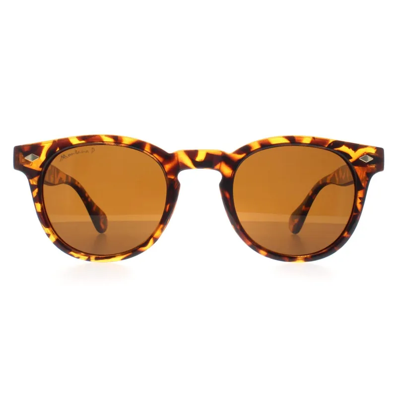 Round Shiny Turtle Brown Polarized MP191 - montana