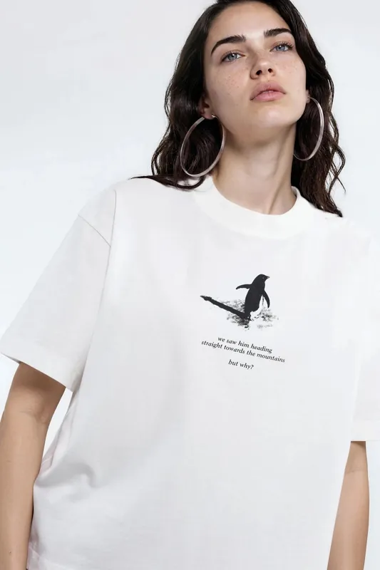 Crew Neck Printed T-Shirt