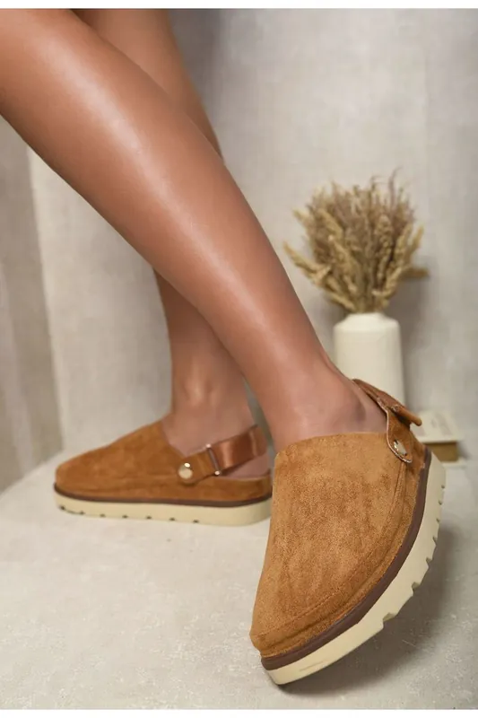 Rebeca Slingback Closed Toe Clogs - IKRUSH
