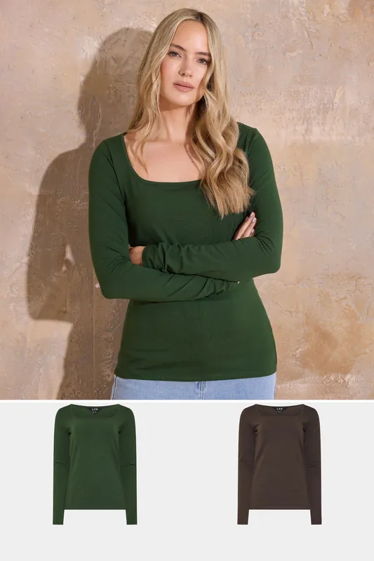 Tall 2 Pack Long Sleeved Tops - Long Tall Sally