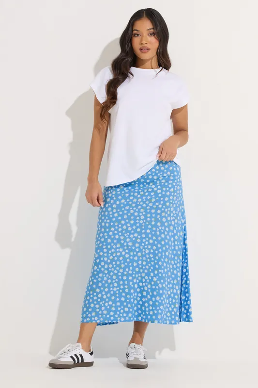 Petite Floral Midi Skirt - PixieGirl