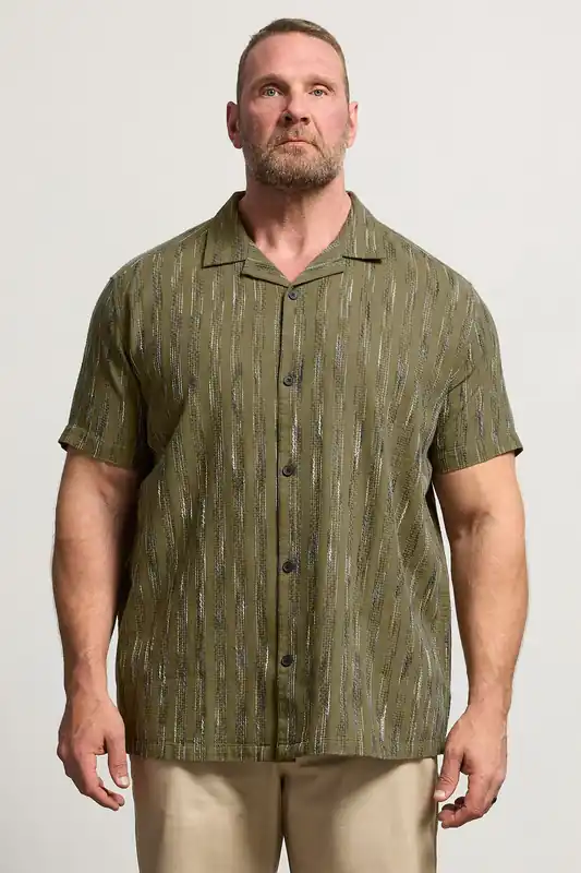 Knitted Detail Revere Shirt - BadRhino