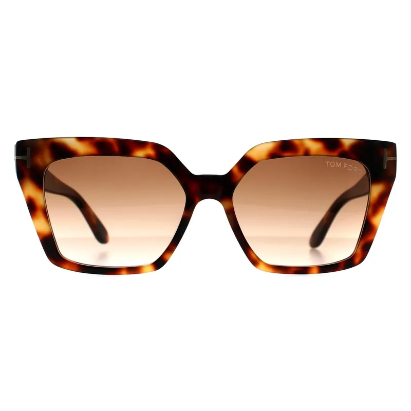 Cat Eye Shiny Havana Brown Gradient Winona FT1030 - Tom Ford