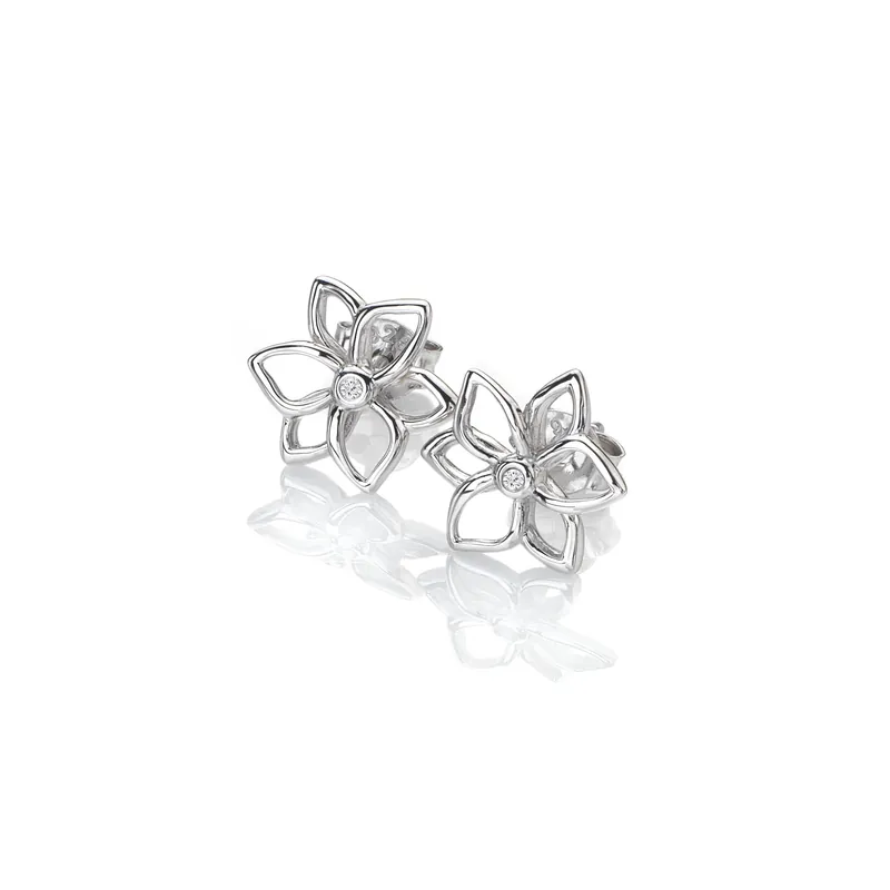 Amulets Flower Earrings - Hot Diamonds