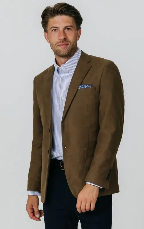 Taupe Moleskin Jacket - Dobell